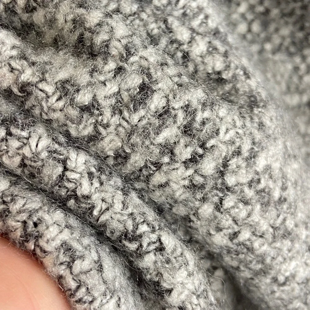 ASTR The Label Womens XS Grey Boucle Open Front Cardigan Sweater Wool Blend Coat